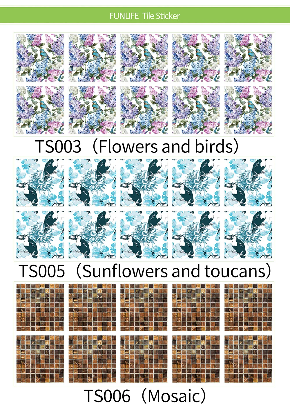 Hot-selling tiles with self-adhesive wall stickers, stickers, oil-proof and waterproof living room, bedroom, kitchen and bathroo