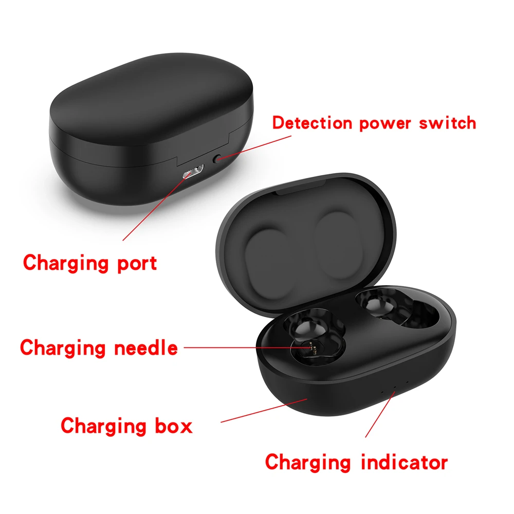 Charger Case Charging Box with 1m USB Cable for XIAOMI Redmi AirDots Bluetooth True Wireless Earphone Headphone Accessories