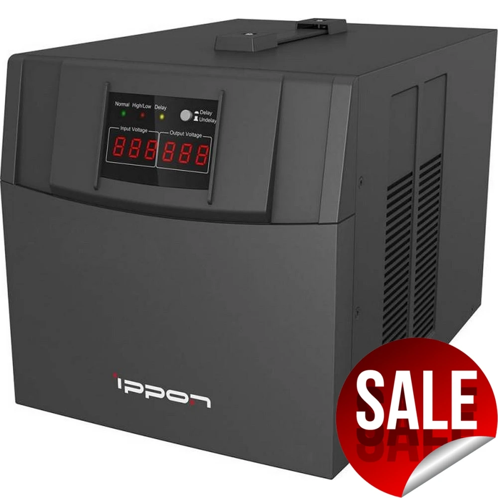 Стабилизатор напряжения IPPON AVR 3000 3000Вт 3000ВА (3000 Вт вход 140 280 В защита от перегрузки