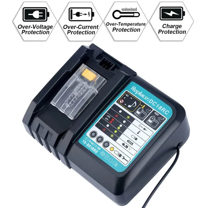 Быстрое зарядное устройство 14,4 В/18 в DC18RA \ RC 3A Быстрая зарядка для Makita BL1815 BL1830 OUJ99