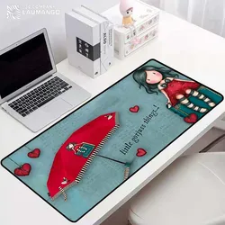Santoro gorjuss mausepad tapete do mouse para computador portátil gamer teclado acessórios kawaii tapete de borracha