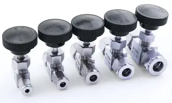 

Free Shipping 1/8" 1/4" 3/8" 1/2" BSP Equal female Thread SS 304 Stainless Steel Flow Control shut off Needle Valve
