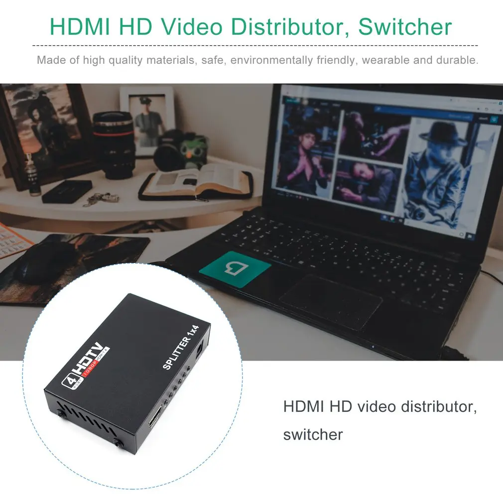 

1X4 HDMI Switch 1 In 4 Out Switch Switcher 4Kx2K HDMI Splitter Adapter for HDTV DVD Video Projector splitter