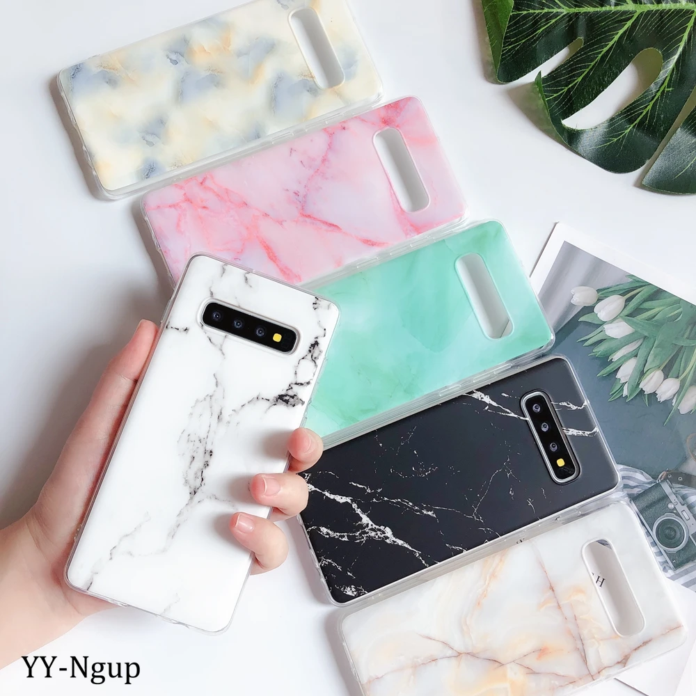 Чехол для samsung A6 A7 A9 2018 Note 8 9 A750 мраморный силиконовый мягкий чехол-накладка Etui Galaxy
