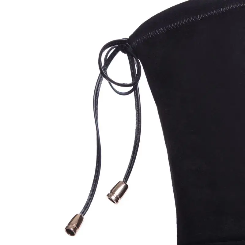 RIZABINA/эластичные сапоги из натуральной кожи; женские Сапоги выше колена на молнии с круглым носком и квадратным каблуком; облегающие Женские сапоги до бедра; размеры 34-43