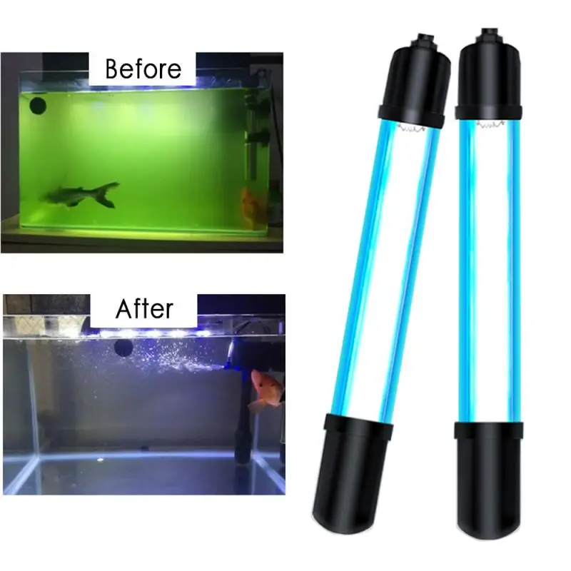 Aquarium Accessories UVC Lamp Lights Sterilizer UV Lighting Fish Tank Disinfection Water Treatment Purifier | Дом и сад