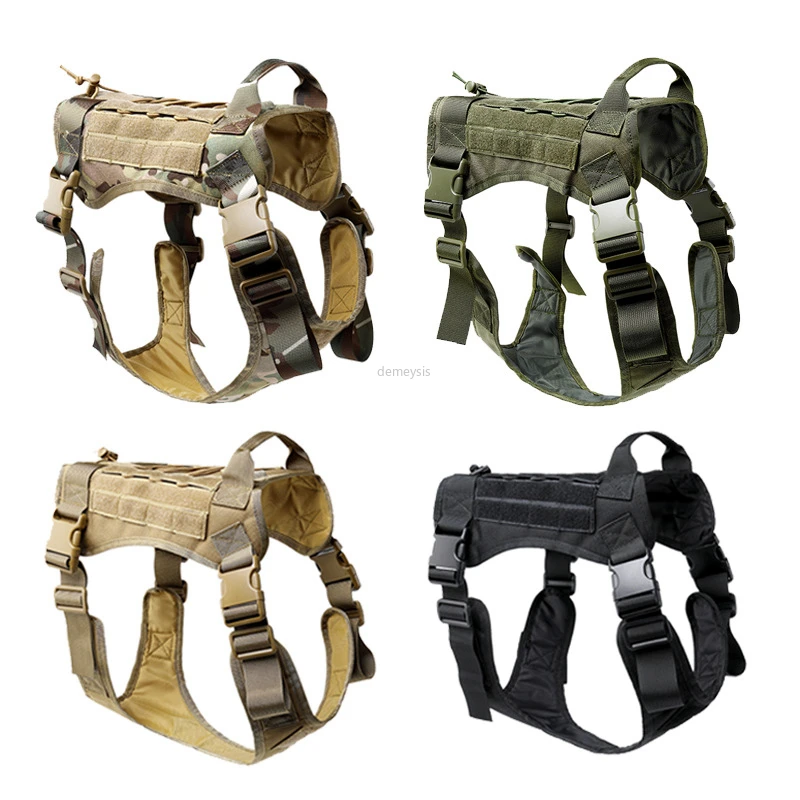 

Military Tactical Dog Vest Hunting Dog Harness Police Training Smalle Medium Large Service Dogs Clothes