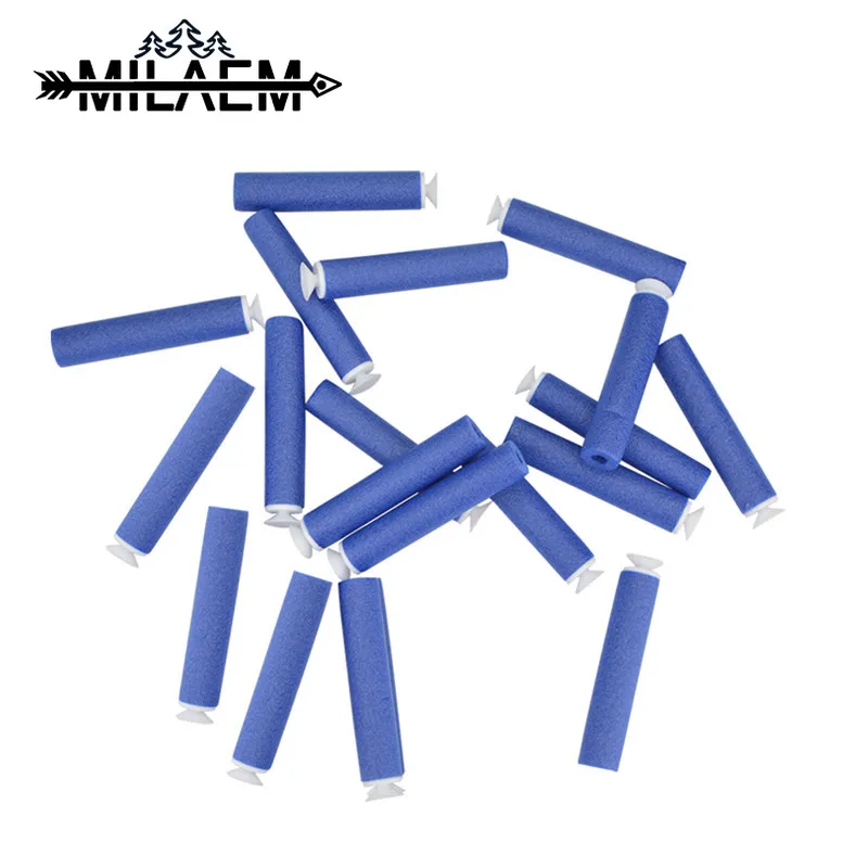 

100 PCS Archery Bullets Soft Hollow Hole Head Darts Toy Gun Bullets for Kid Children Gift Soft Bullet Foam Guns Accessories