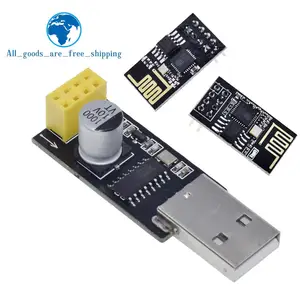 TZT ESP01 Programmer Adapter UART GPIO0 ESP-01 Adaptater ESP8266 CH340G USB to ESP8266 Serial Wireless Wifi Developent Board 