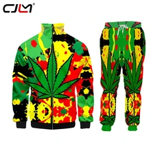 

CJLM Brand 3D Print Men 2 Piece Set Colorful Leaf Tracksuit Jacket Sweatsuit Sweatshirt Hoodies Sports 5XL Dropship Suppliers