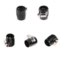 5X AN6 шланг Конец финишер Алюминиевый Масляный зажим OD 12 мм и 19 мм черный