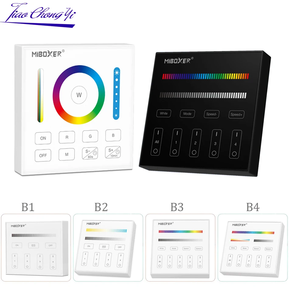 2.4GHz Wireless WIFI Touch Panel Dimmer/RGBW/RGB + CCT LED