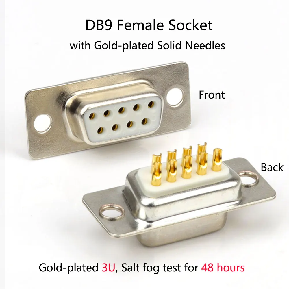 Db9 Presa Femmina Rs232 Connettore Porta Seriale A 9 Pin Rs485 Rs422 Adattatori Spina Interfaccia Com