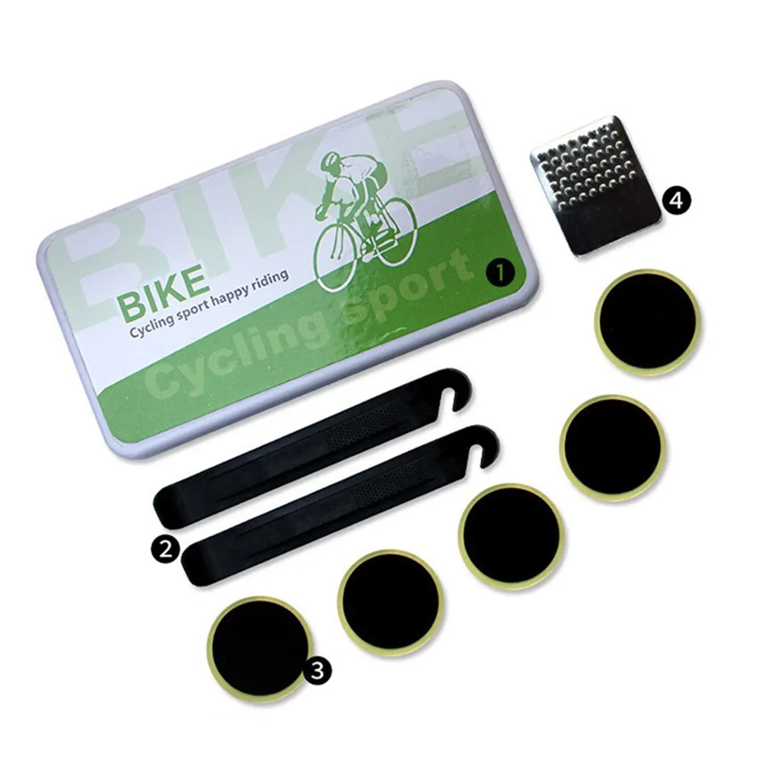 

Portable Bike Tire Repair Tools Kit Bike Tool Set for Cyclist Bicycle Tool Kit for Multi-Purpose First aid Tire Repair