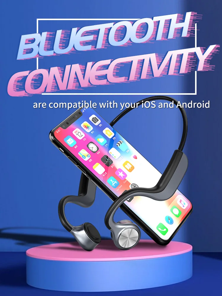 E9 костной проводимости Bluetooth наушники беспроводной IPX5 Водонепроницаемый Bluetooth 5,0 гарнитура Hifi наушники шумоподавления спортивные наушники