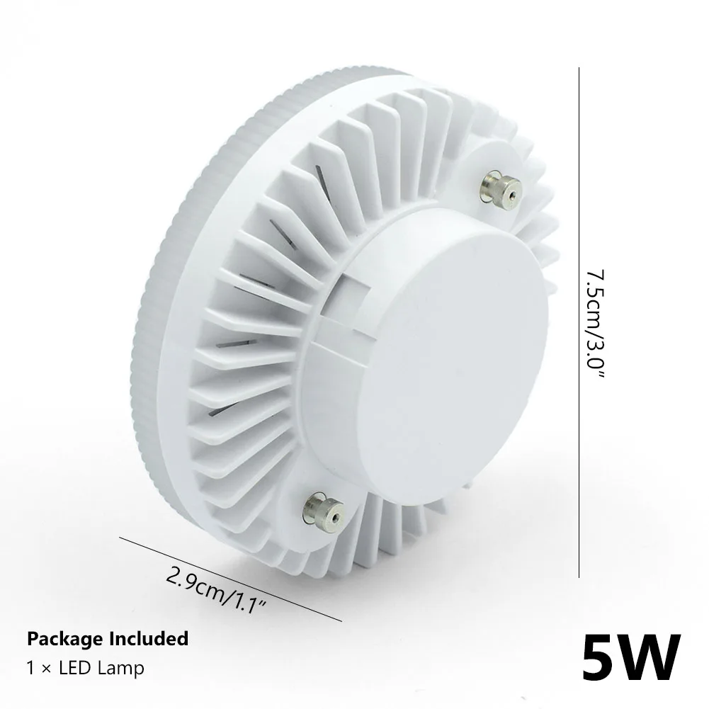 GX53 5W GX53 светодиодный 18 Вт Светодиодный светильник GX53 85-265 в лампа Точечный светильник 5 Вт 7 Вт 9 Вт 12 Вт 15 Вт gx53 теплый холодный белый светильник светодиодный светильник для шкафа - Испускаемый цвет: GX53 5W