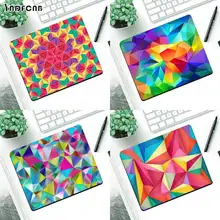 Colorful geometric pattern Rubber Durable Desktop Mousepad Small Pads Rubber Mouse Mat MousePad Desk Gaming Mousepad Cup Mat