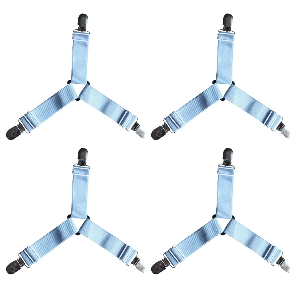 1/2/3 Set Bed Sheet Clips Adjustable Bed Sheet Clips Bed Belt Fastener Mattress Elastic Non-slip Clip Fixing Cover Mattress New