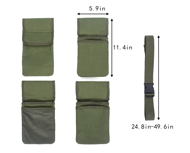 Garden Canvas Tool Belt Bag 4 Pocket Storage Waterproof Portable Men Women Durable Scissors Lawn Mower Household trolley tool box