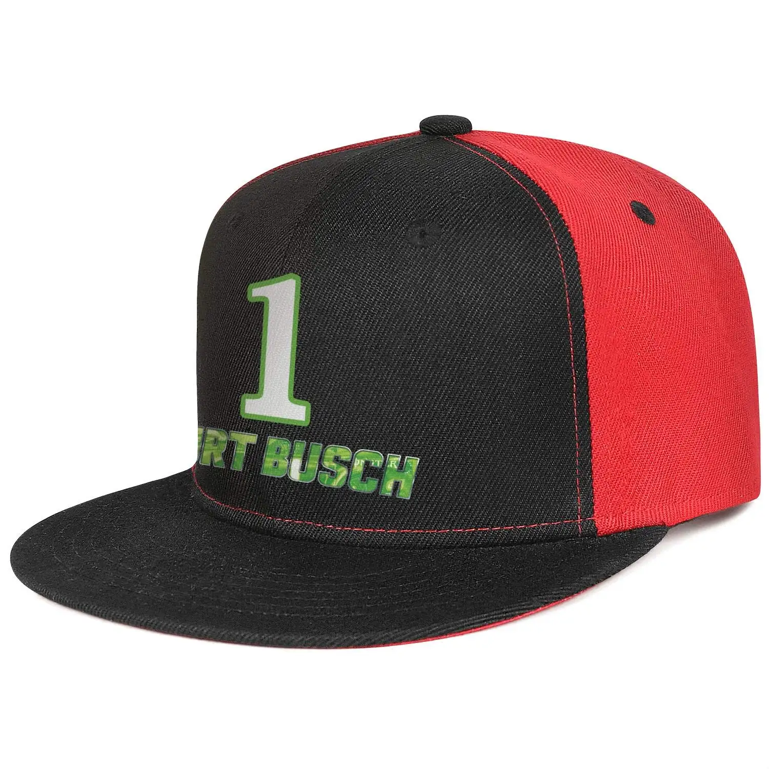 Унисекс низкая бейсбольная кепка Kurt Busch#1 с логотипом
