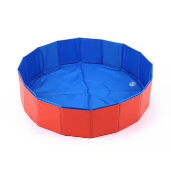 

Foldable Dog Pool Pet Bath Inflatable Swimming Tub Collapsible Bathing Pool for Dogs Cats Portable Durable PVC Composite Cloth
