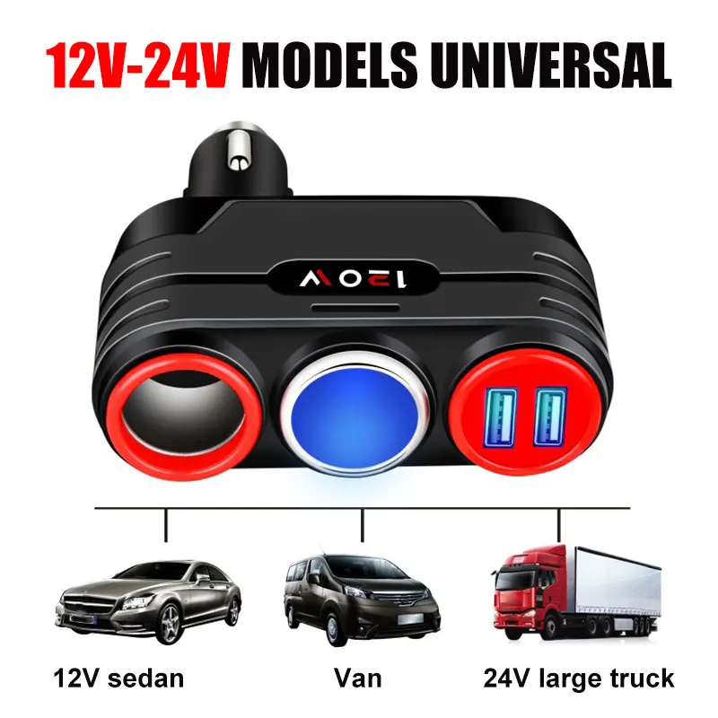 Cigarette Lighter Sockets Car Quick Charger Auto Charger Interior Parts Smart Car Charger for Pad