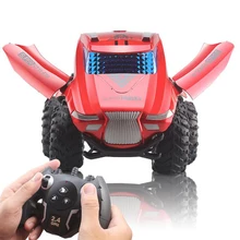 1:16 пульт дистанционного управления гоночный трюк самосвал одна кнопка музыка открытая дверь пульт дистанционного управления внедорожная модель автомобиля детская игрушка подарок
