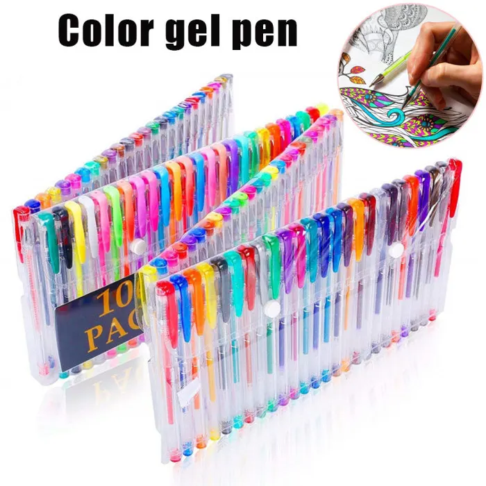 Гелевая ручка для рукоделия, для рисования, 48/100 цветов, набор для художественной краски, водостойкая ручка, набор для школы GV99