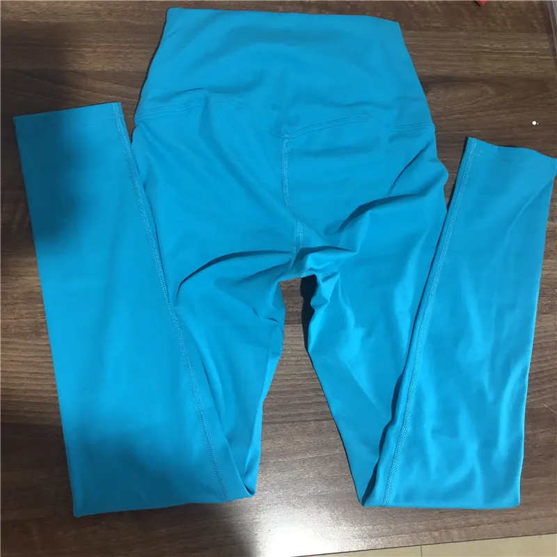 Lulu Quality Leggings Sport Women Fintess Tight High Waist Yoga Pant Butter Soft Gym Clothe 100%squat Proof Compression Athletic