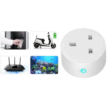 

Home Mini Smart Wifi Plug Socket Switch UK Plug Compatible with Amazon Alexa