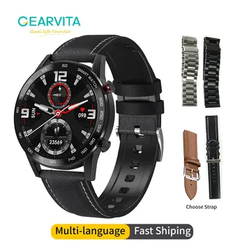 

GEARVITA DT95 Smart Watch IP68 Waterproof Bluetooth Call 360*360 ECG Heat Rate 1.3inch TFT Sleep Monitor VS L16 L13 Smartwatch