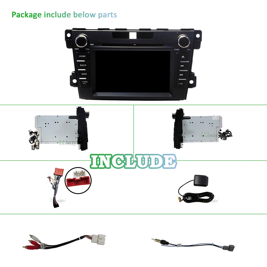 Sale 2 Din car dvd multimedia player 8 core 4G 64G Android 9.0 GPS Navigatio audio for mazda cx-7 CX 7 CX7 2008-2015 Car radio dsp FM 4