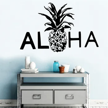 

Carved Aloha Wall Art Sticker Waterproof Wall-Sticker For Living Room Kids Room Background Decoration Murals Adesivi Murali