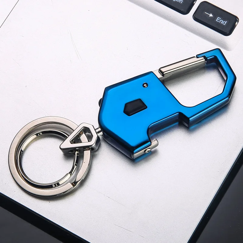 Cross Border Hot Selling Keychain LED Lighting All-Metal Key Chain New Style Multi-functional Keychain Manufacturers Direct Sell