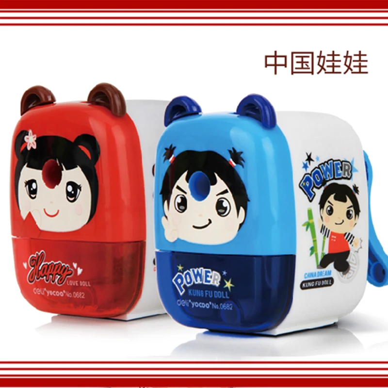 

Manual Hand-cranking Pencil Sharpener china doll lovely For Children Kids Students Study School Supply