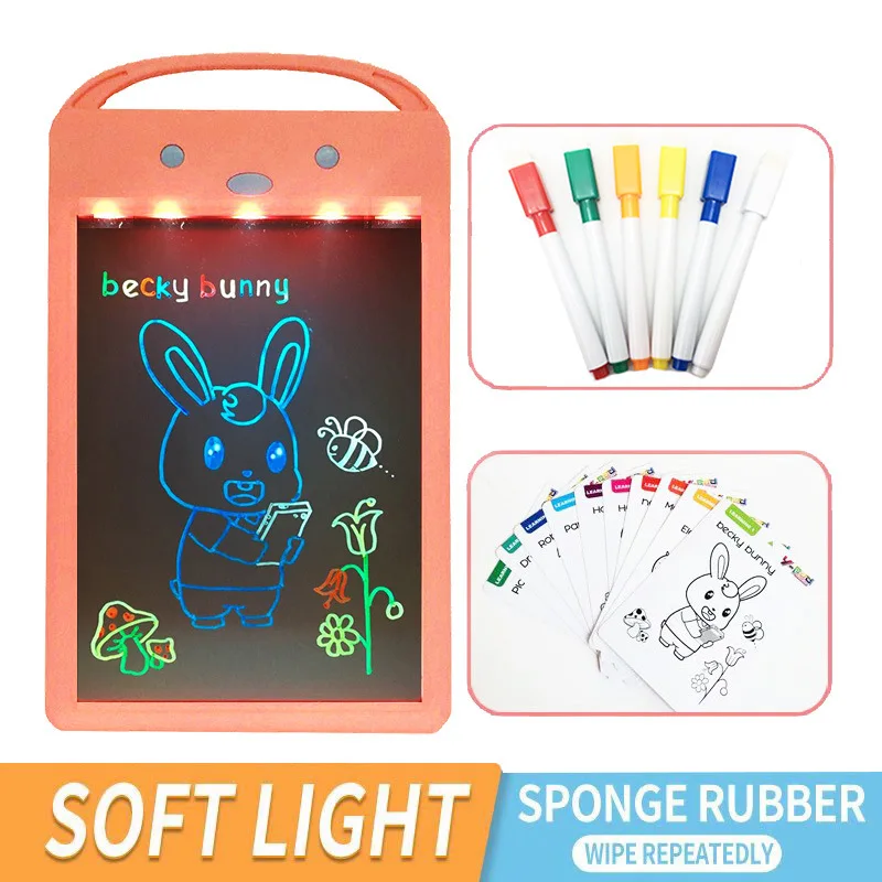 

New Style Creative LCD Writing Pad Children Early Childhood Educational Graffiti Drawing Board Hot Selling Fluorescent Writing B