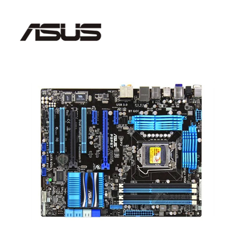 For ASUS P8P67 Computer Motherboard LGA 1155 DDR3 Intel P67 Desktop Mainboard SATA II PCI-E X16 Used | Компьютеры и офис
