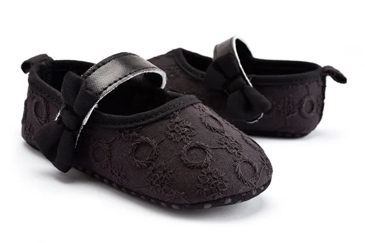 Обувь для новорожденных девочек; обувь для малышей с мягкой подошвой из хлопка с бантом-бабочкой; обувь для новорожденных; вечерние мокасины для малышей