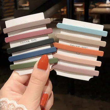 

Buy 5 Get 5 FREE Solid Colors Bb Hair Clips Hairpins Matte Barrettes Women Hair Accessories Fashion Headbands