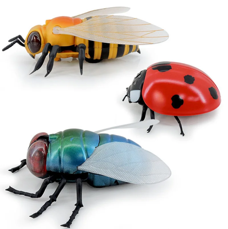 Plastic Inflatable Ladybug Insect Animal Flash Figure Toys Children Toys 