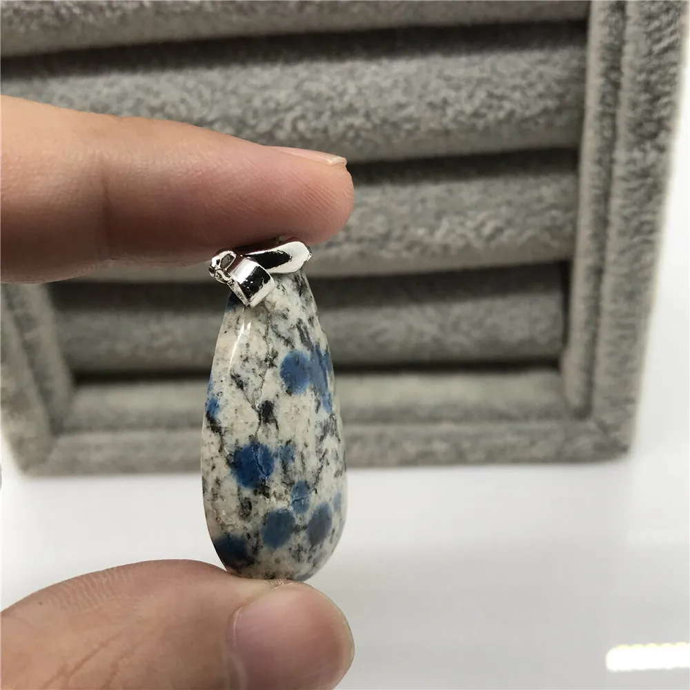 Натуральный K2 Jasper вулканический кулон для женщин и мужчин кристалл юбилей подарок 35x22x7 мм драгоценный камень из бисера модное украшение-кулон AAAA