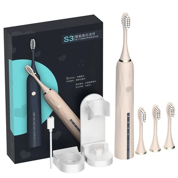 

Quality Electric Toothbrush Ultrasonic Toothbrush Health Whitening P67 Waterproof USB Rechargeable AI Smart Chip IExquisite Gift
