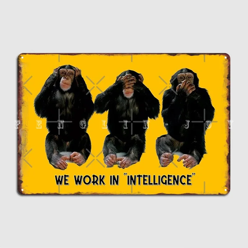 

Intelligence Operations Metal Sign Cinema Kitchen Cave Pub Decoration Wall Decor Tin Sign Poster