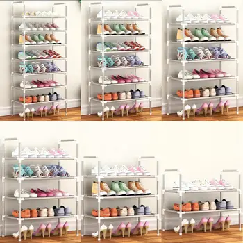 

Dormitory Small Slipper Shelf Storage Cloth Shoe Cabinet Shoe rack multi-layer simple household dust-proof assembly