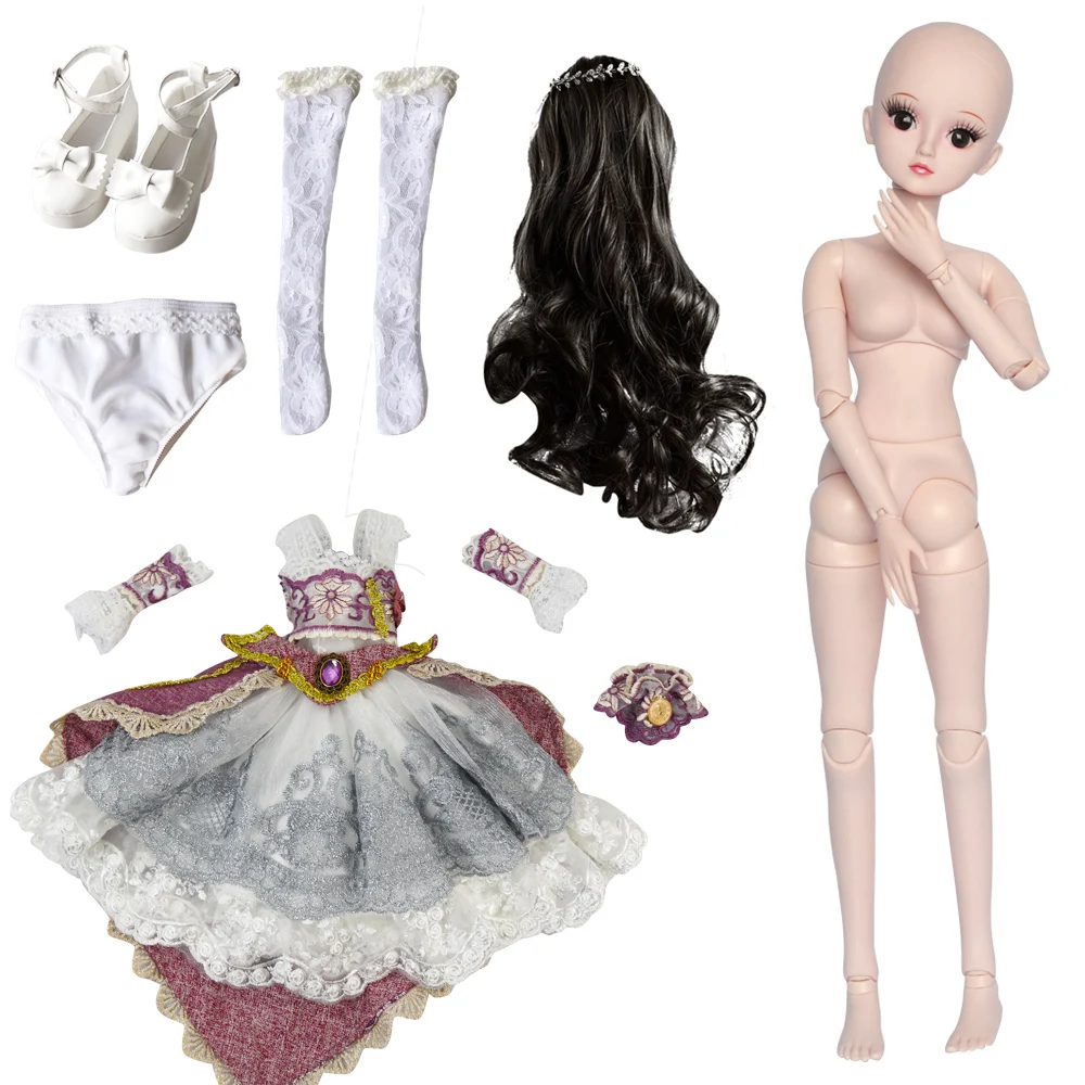 UCanaan 23,6 ''BJD куклы с одеждой наряд обувь парик волосы макияж для девочек подарок и куклы Коллекция 19 суставов