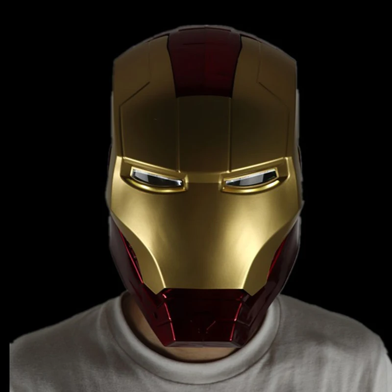 

New Anime Avengers Endgame Iron Man Cosplay Props Full Face LED Helmet PVC Masks Thanos Infinity Gauntlet Gloves Halloween Party
