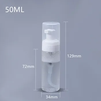 

10PCS of 50ml Empty Foaming Bottles Refillable Pump Bottle Cosmetics Container for Cleaning liquid soap Travel bottle