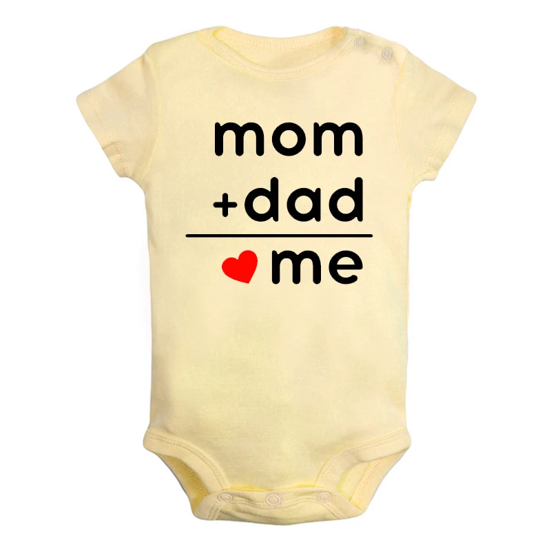 ifBaby2763Y Одежда для новорожденных мальчиков и девочек с рисунком оленя и надписью «Merry Christmas Mom+ Dad = Me» комбинезон с короткими рукавами, комбинезон хлопок, подарок - Цвет: ifBaby2763Y