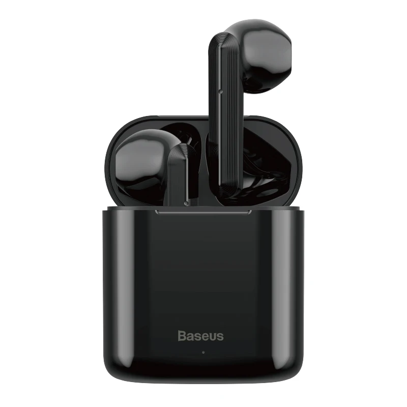 Беспроводные bluetooth-наушники Baseus TWS с интеллектуальным сенсорным управлением, беспроводные TWS наушники со стерео басовым звуком, смарт-соединение - Цвет: Black