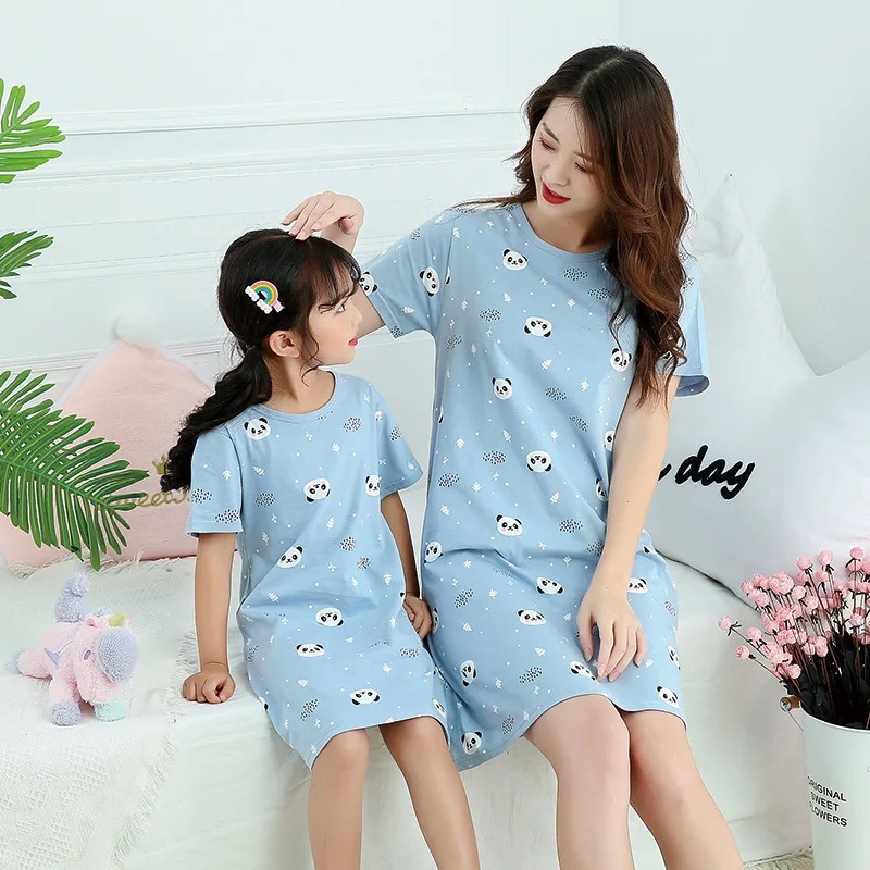 AOSKERA Girls/' Unicorn Nightgowns Mermaid Sleepwear Kitten Nightdress Cotton 3-14 Years